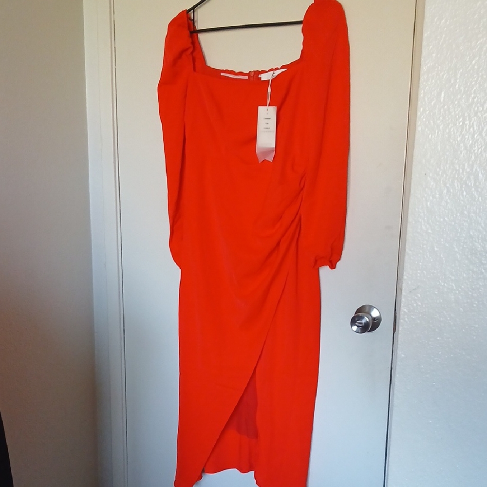 Commense Red Dress